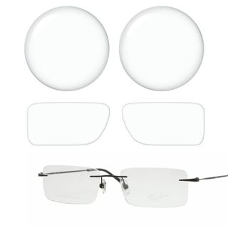 Brillenglser einarbeiten in bestellte Randlos-Fassung